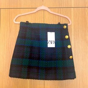 Zara tweed mini skirt